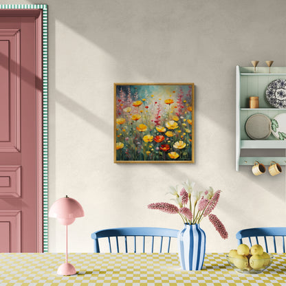 Digital download Poster Wild Flowers Impressionist Style