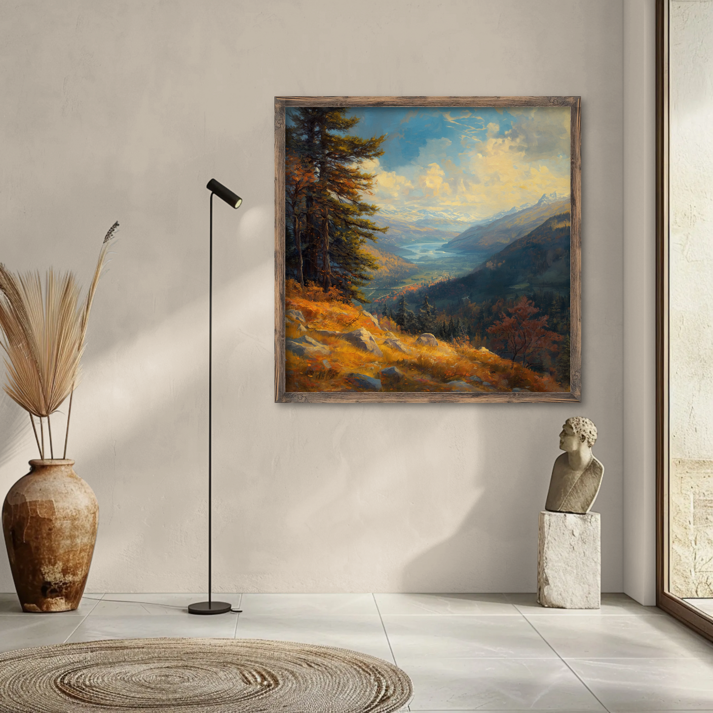 Posters - Scenic Mountain Valley Landscape