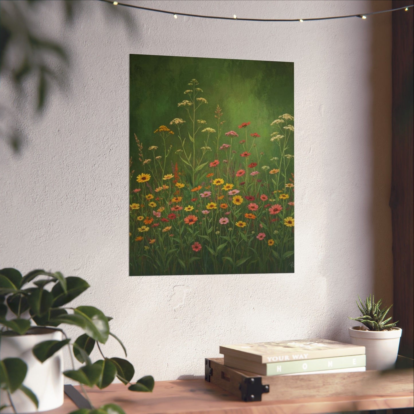 Vintage Wildflowers Poster