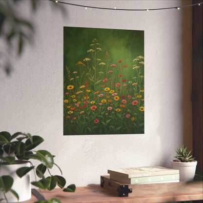 Vintage Wildflowers Poster