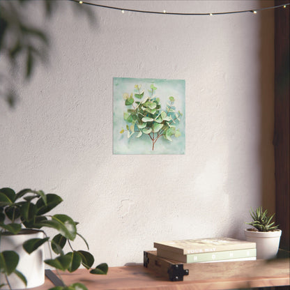 Digital download Eucalyptus Matte Vertical Poster, Botanical Wall Art, Greenery Home Decor, Nature Print, Gift for Plant Lovers