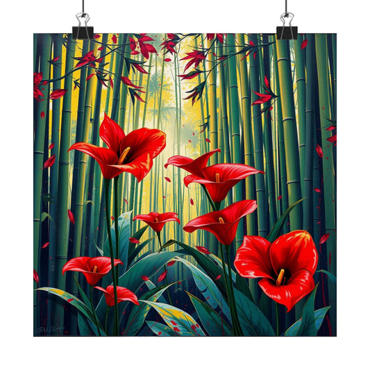 Affiche murale florale vibrante, décoration nature, esthétique de la maison, cadeau pour elle, art mural bohème, décoration printanière pour la maison