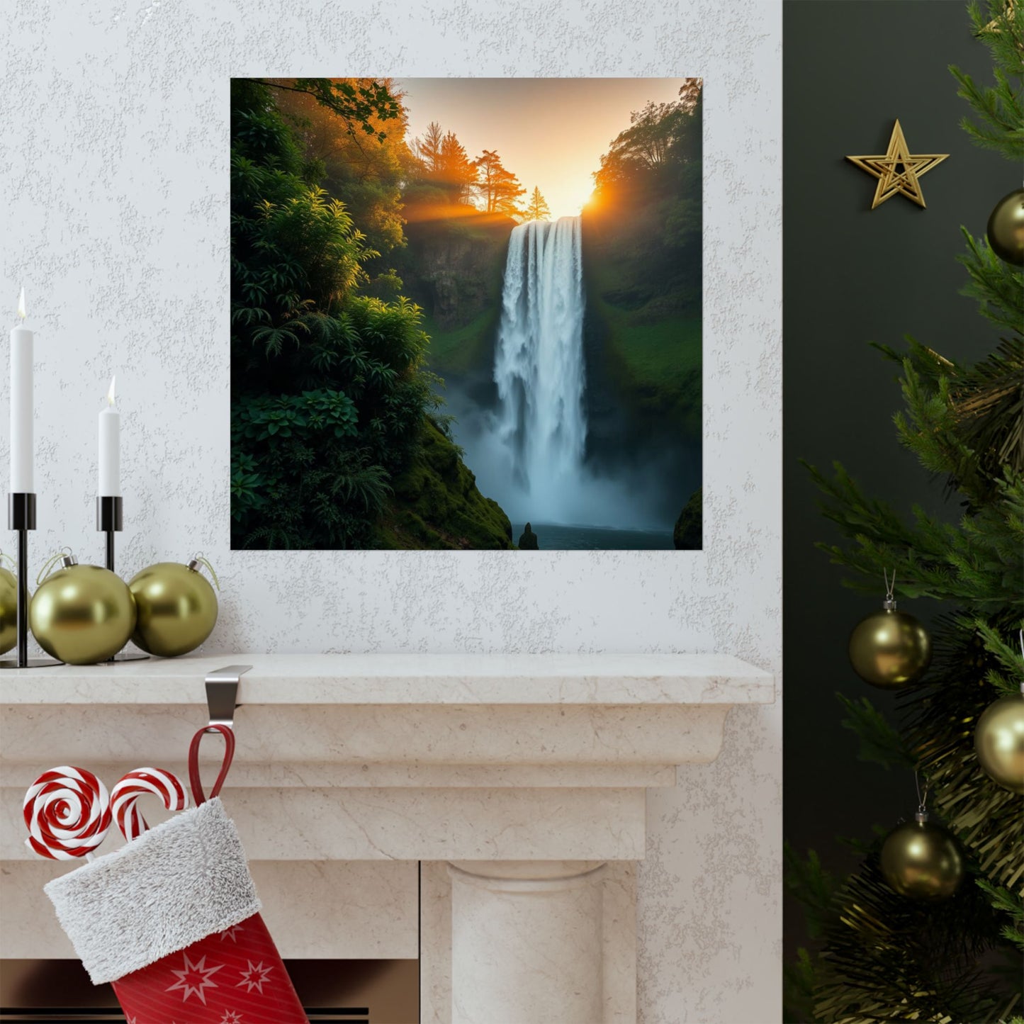 Pósteres mate inspirados en la naturaleza | Arte mural escénico para decoración del hogar, regalo para amantes de la naturaleza, decoración rústica