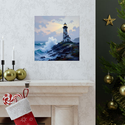 Digital download Coastal Lighthouse Poster