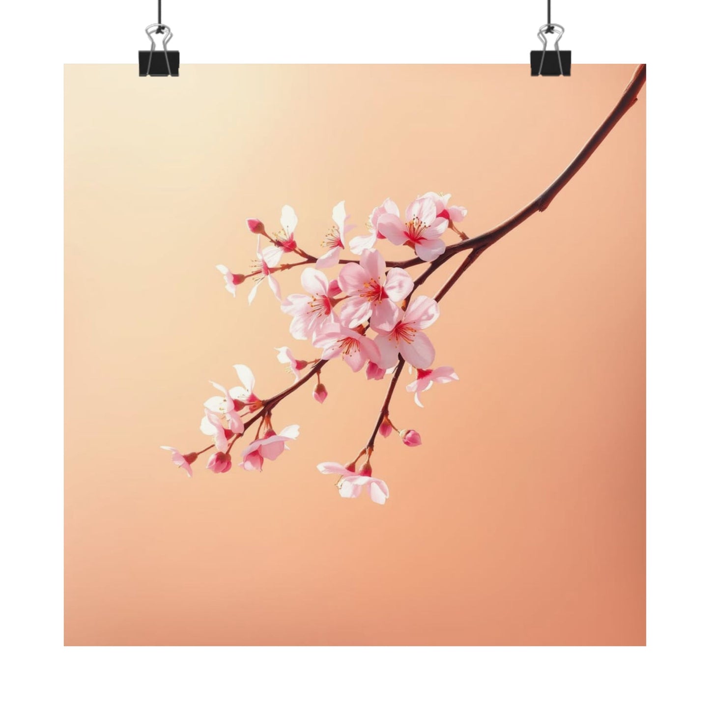 Blossom Serenity Poster, Floral Wall Art, Spring Decor, Minimalist Home Decor, Gift for Nature Lovers, Aesthetic Room Decor