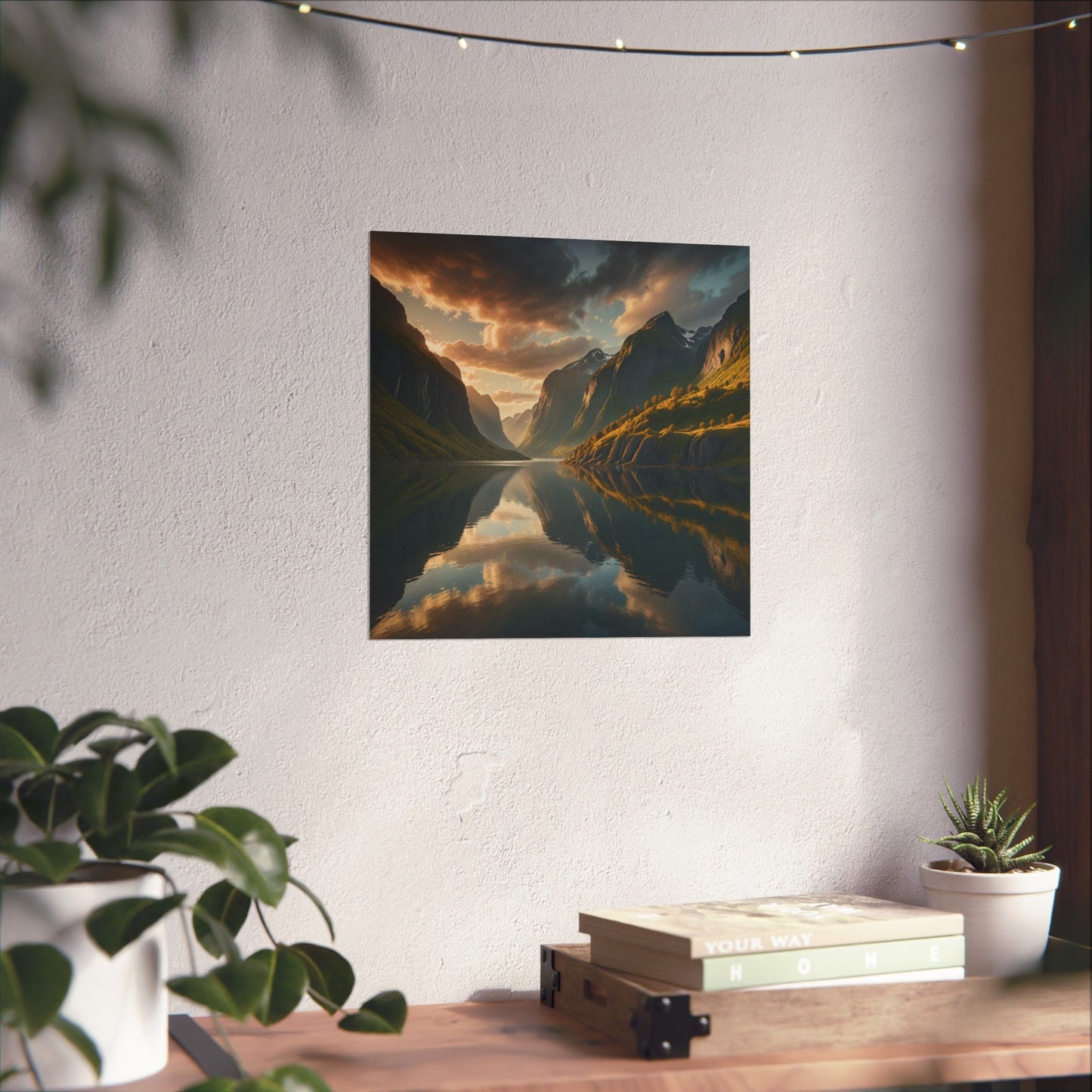 Digital download Posters - Landscape Norwegian Fjords