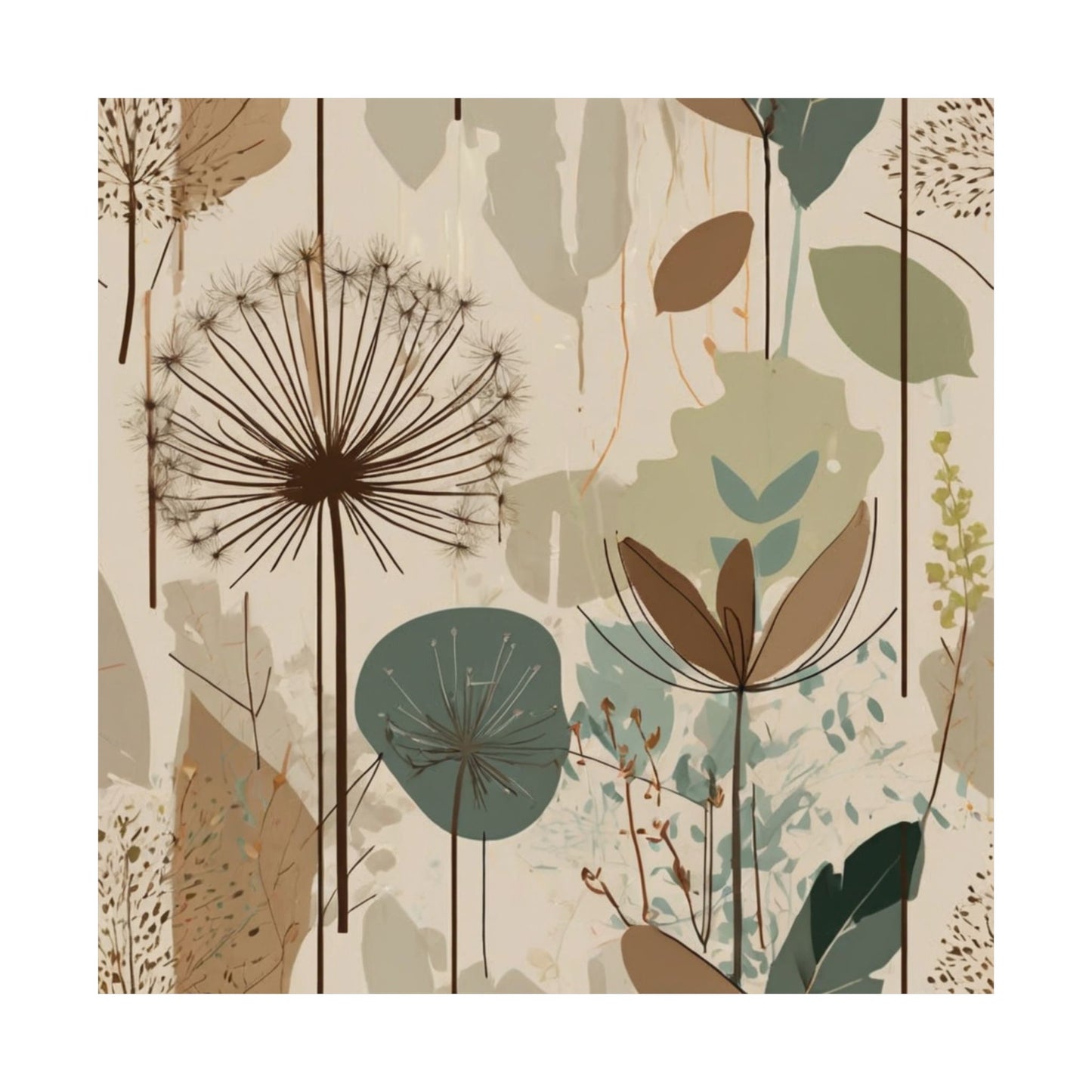 Botanical Art Poster, Nature Wall Decor, Minimalist Home Decor, Floral Prints for Living Room, Modern Wall Art, boho wall art