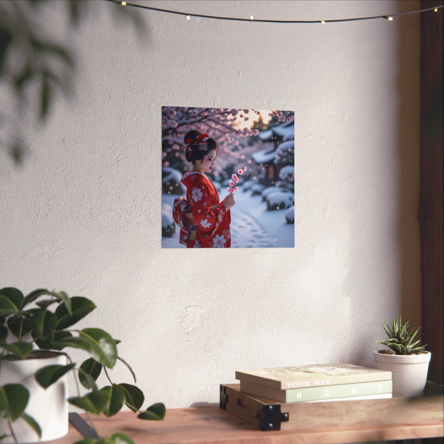 Digital download Japanese Floral Poster