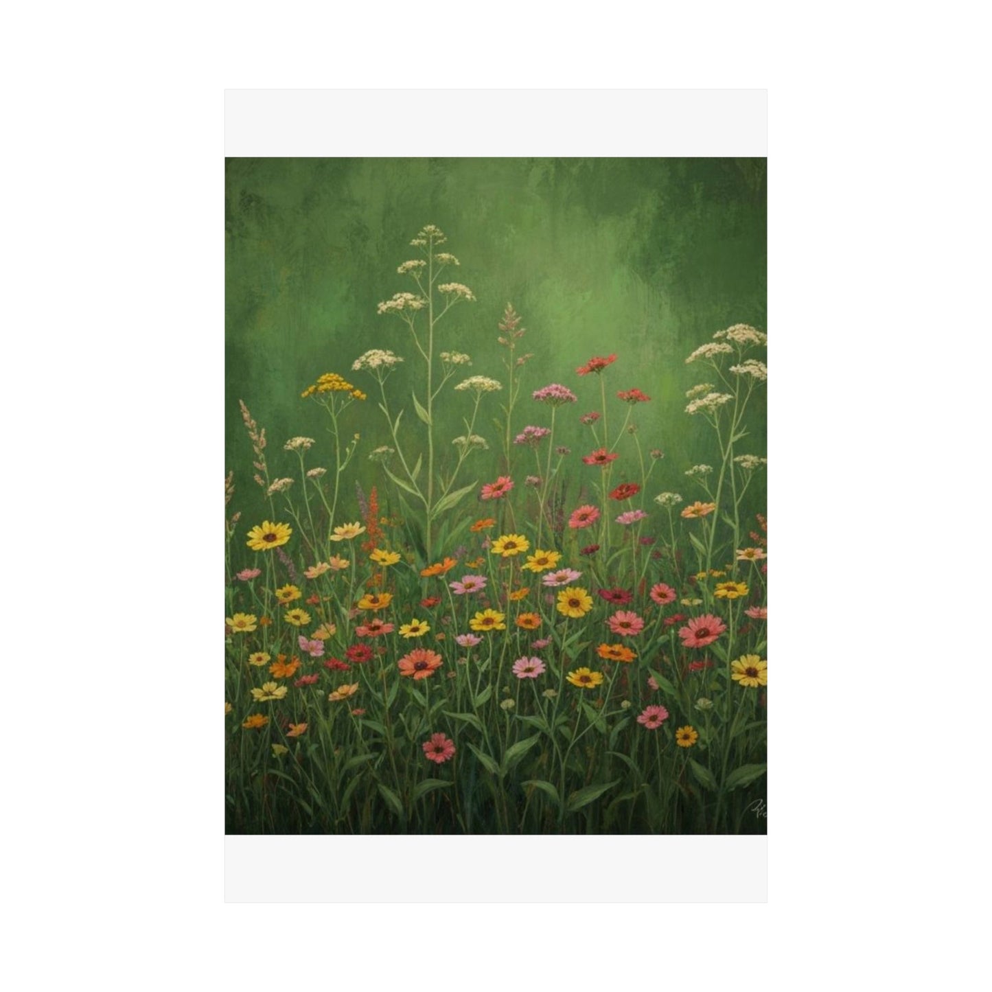 Vintage Wildflowers Poster