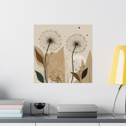 Pósteres florales bohemios mate, arte mural botánico, decoración del hogar, impresiones inspiradas en la naturaleza, regalo para amantes de las plantas.