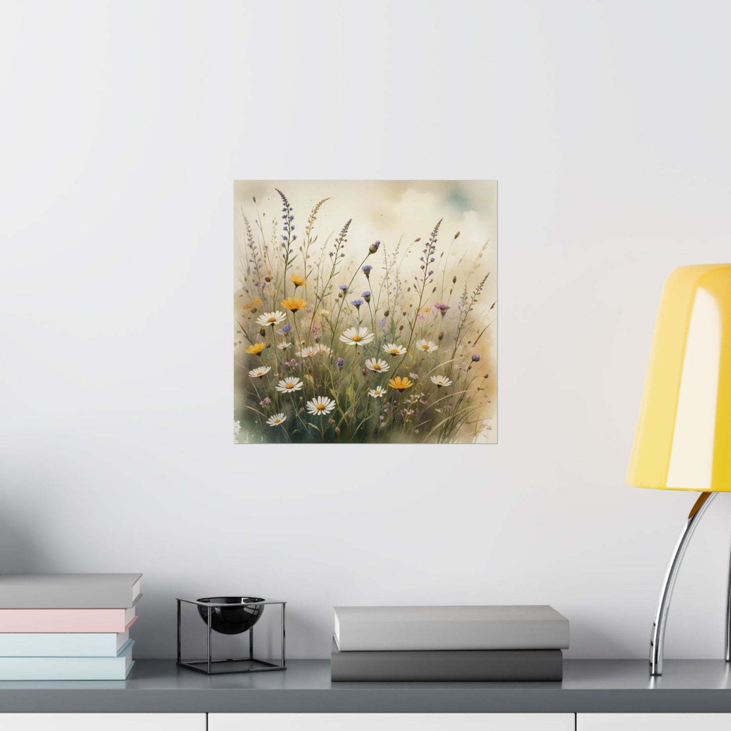 Descarga digital: Póster de naturaleza serena, arte mural floral, decoración de olivar, impresión botánica, estética del hogar, decoración de sala de estar.