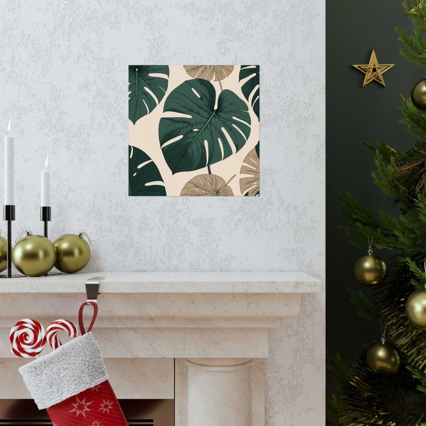 Poster - Tropical Leaf Wall Art, Boho Decor