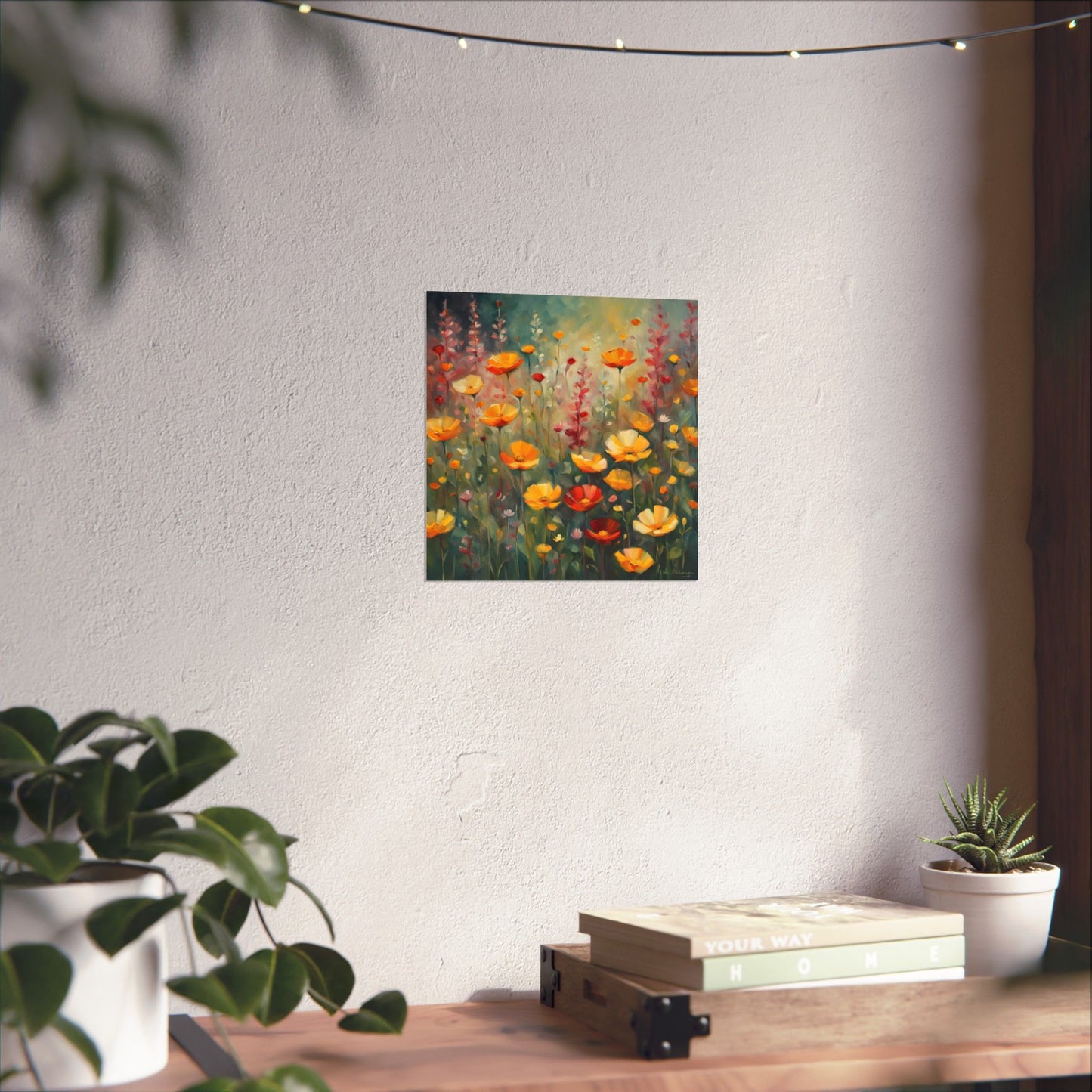 Digital download Poster Wild Flowers Impressionist Style