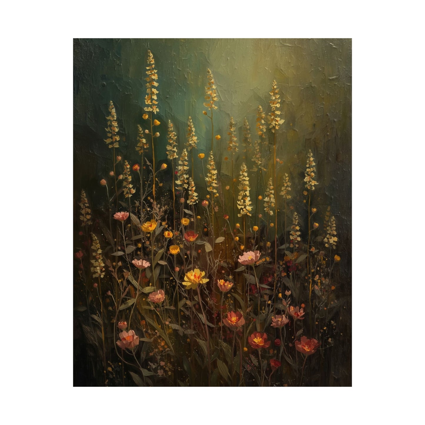 Vertical Vintage Wildflower Posters
