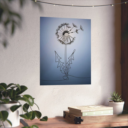 Vertical Poster Dandelion