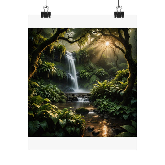 Affiches verticales mates inspirées de la nature, décoration intérieure, art mural, paysage forestier, cadeau pour les amoureux de la nature, esthétique de la nature