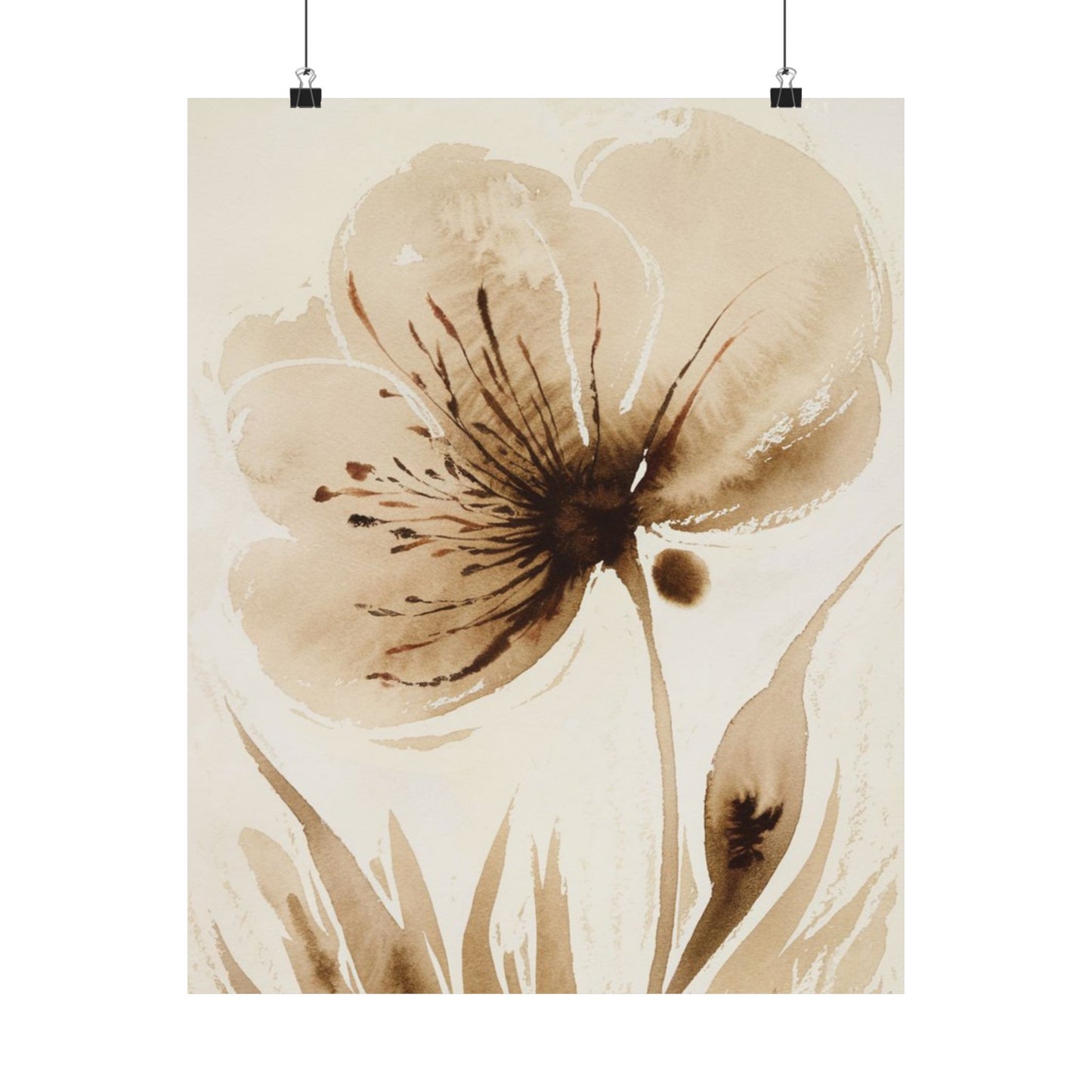 Elegantes pósteres florales mate, decoración de pared, láminas artísticas, decoración del hogar, ideas de regalo para ella