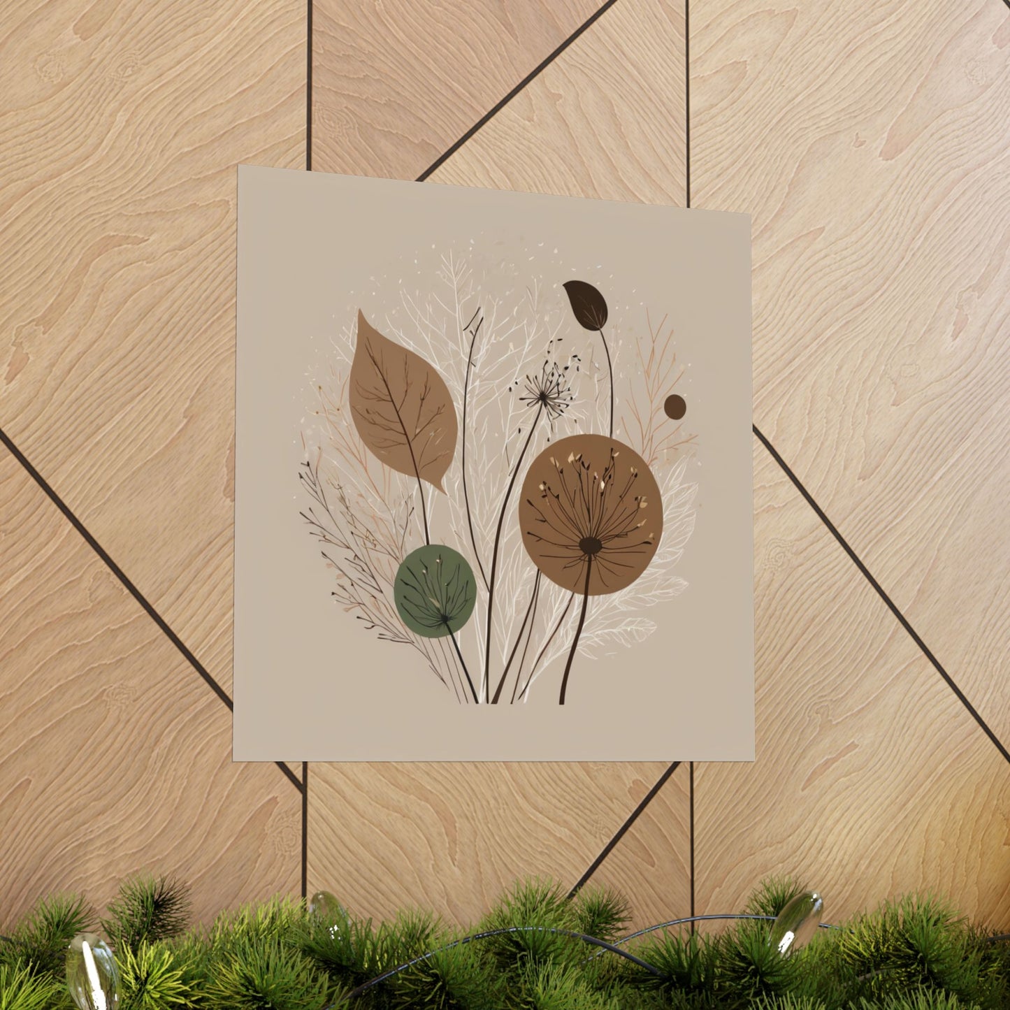 Láminas de arte botánico, decoración de pared inspirada en la naturaleza, arte minimalista para el hogar, regalo para amantes de las plantas, arte de pared para la sala de estar