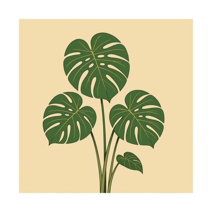 Digital download Poster Monstera Leaf Design