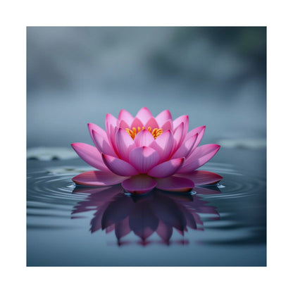 Pósteres mate de flor de loto, descarga digital, arte de pared relajante, decoración del hogar, decoración de salas de meditación, regalo para amantes de la naturaleza, impresión de arte zen.