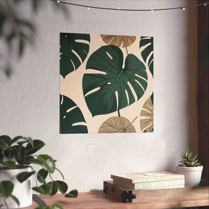 Poster - Tropical Leaf Wall Art, Boho Decor