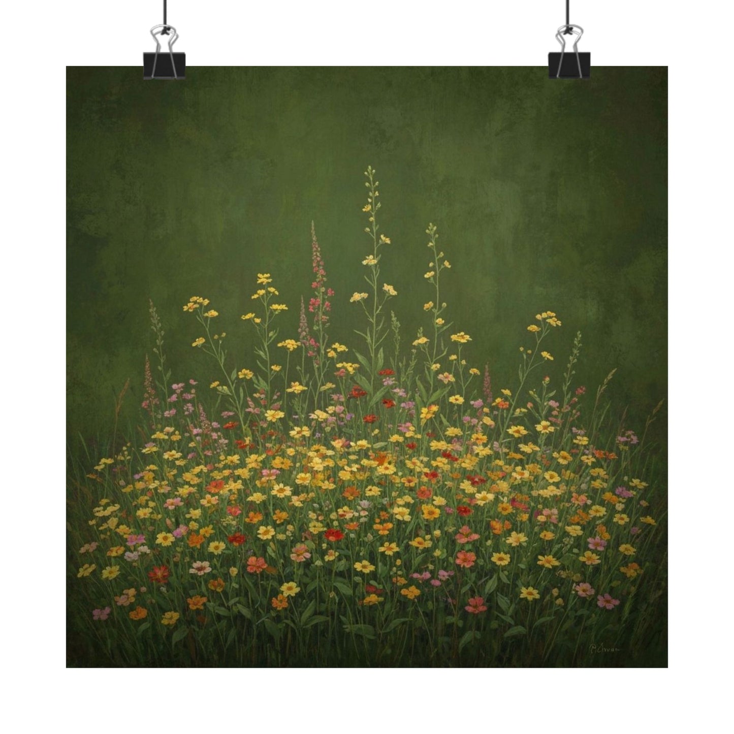 Digital download Vertical Posters - Antique Wildflowers Design