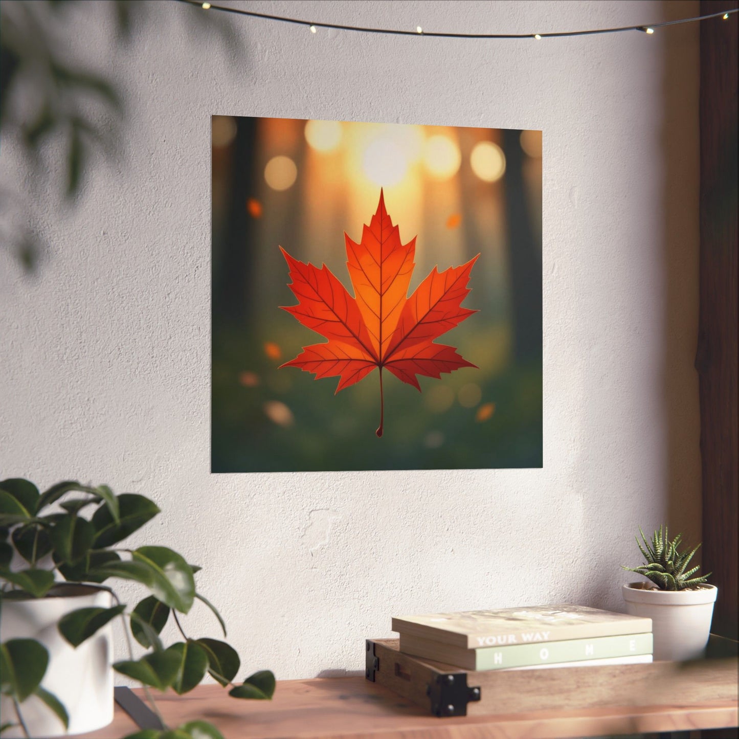 Digital download Poster Maple Leaf Design