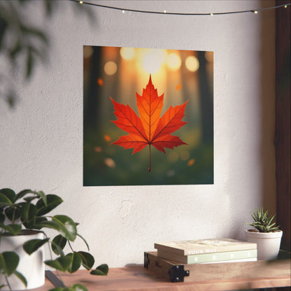 Digital download Poster Maple Leaf Design