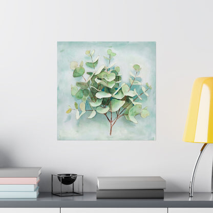 Digital download Eucalyptus Matte Vertical Poster, Botanical Wall Art, Greenery Home Decor, Nature Print, Gift for Plant Lovers
