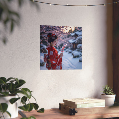 Digital download Japanese Floral Poster