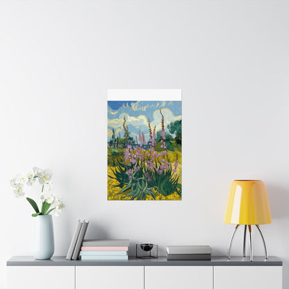 Impression d'art floral, décoration murale botanique, décoration d'intérieur élégante, inspiration nature, cadeau pour elle, décoration pour amateurs d'art, impressionnisme