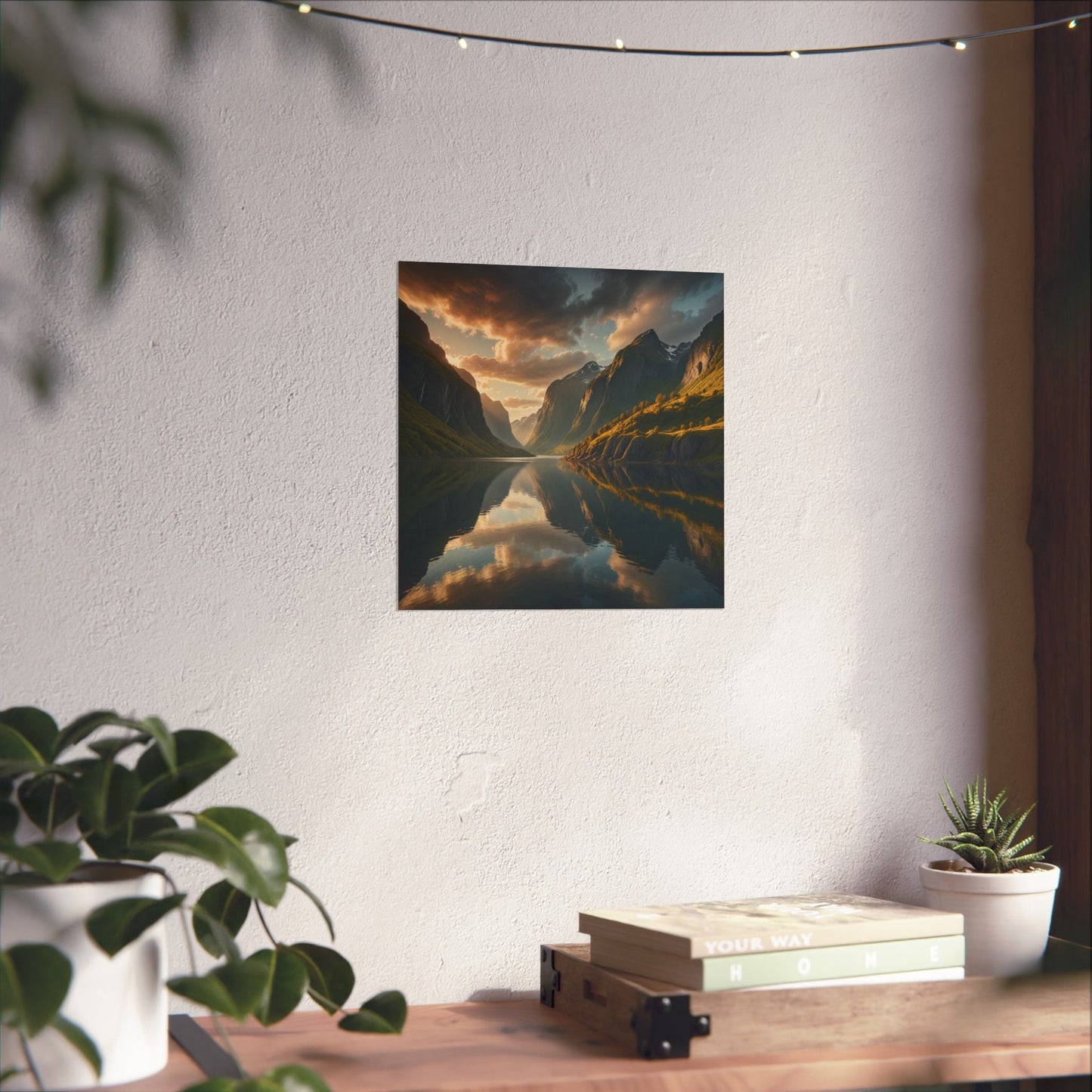 Digital download Posters - Landscape Norwegian Fjords