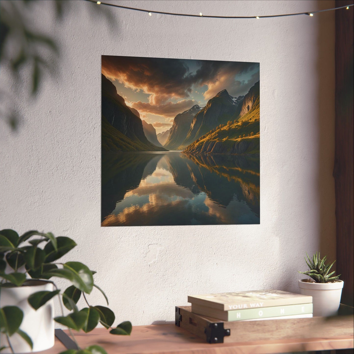 Digital download Posters - Landscape Norwegian Fjords