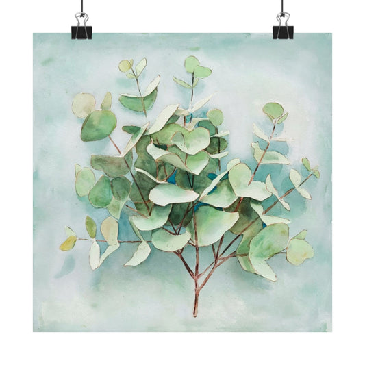 Digital download Eucalyptus Matte Vertical Poster, Botanical Wall Art, Greenery Home Decor, Nature Print, Gift for Plant Lovers