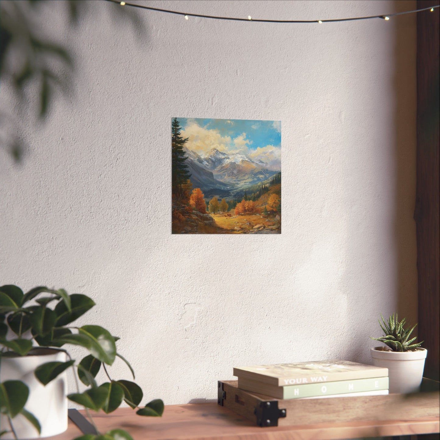 Posters - Scenic Mountain Valley Landscape
