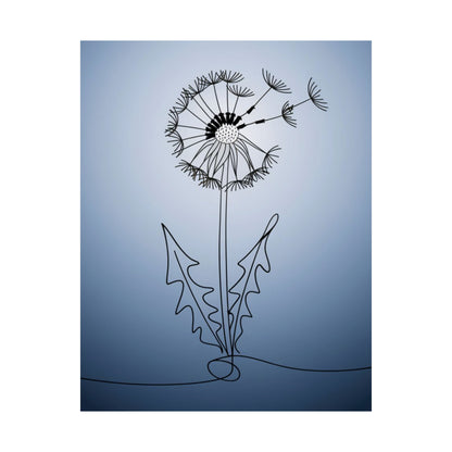 Vertical Poster Dandelion