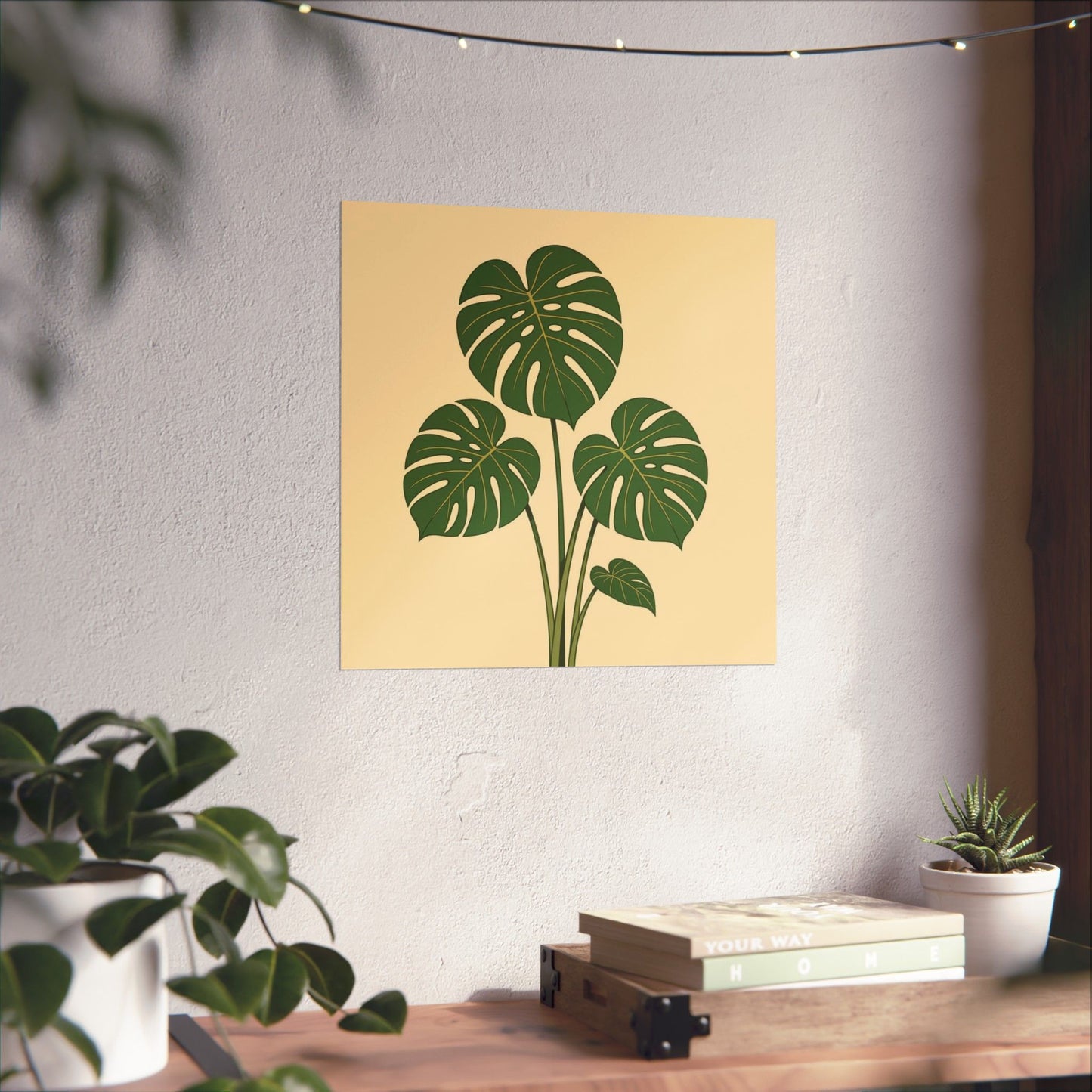 Digital download Poster Monstera Leaf Design
