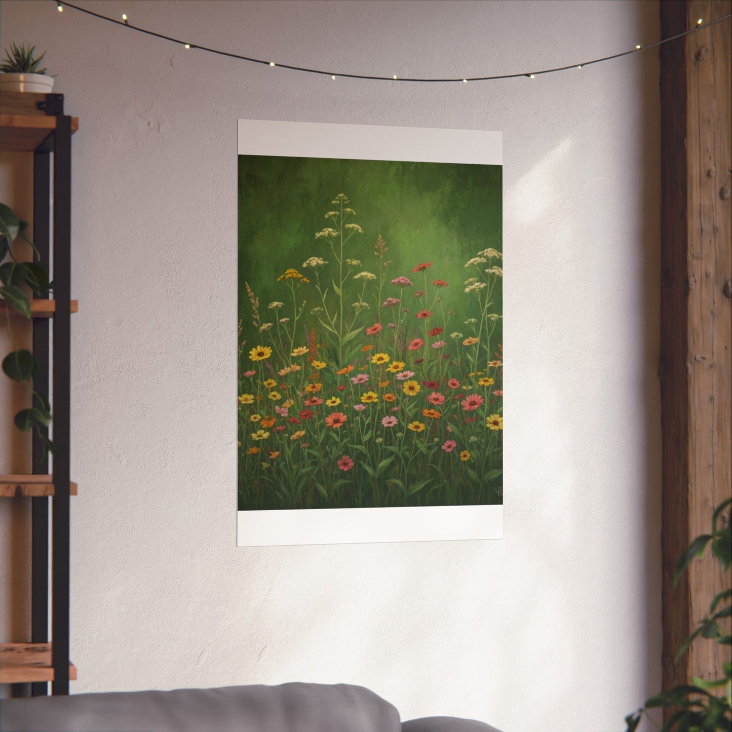 Vintage Wildflowers Poster