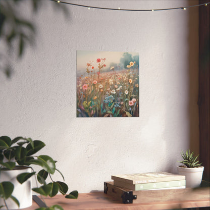 Pósteres con impresiones artísticas florales, decoración de pared mate, decoración bohemia, arte de pared floral, regalo para amantes de las flores, decoración inspirada en la naturaleza.