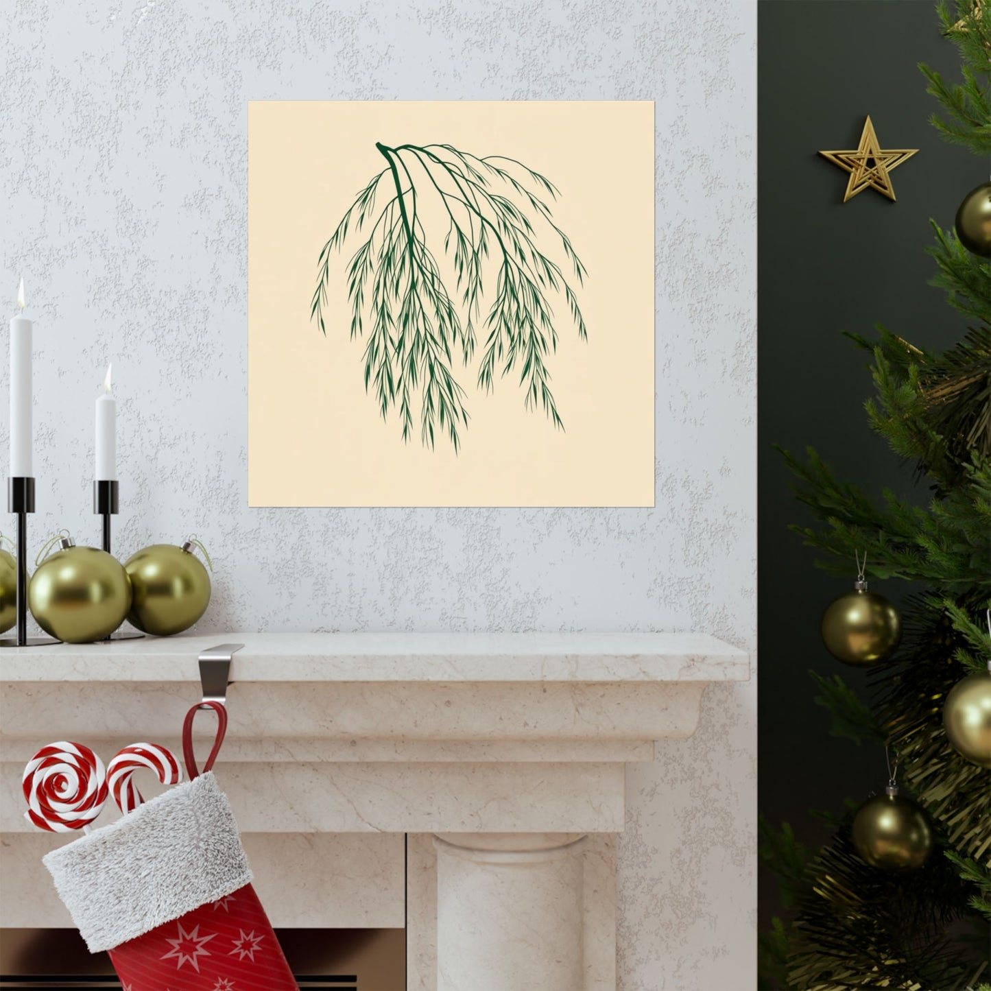 Poster - Willow Leaves Design
