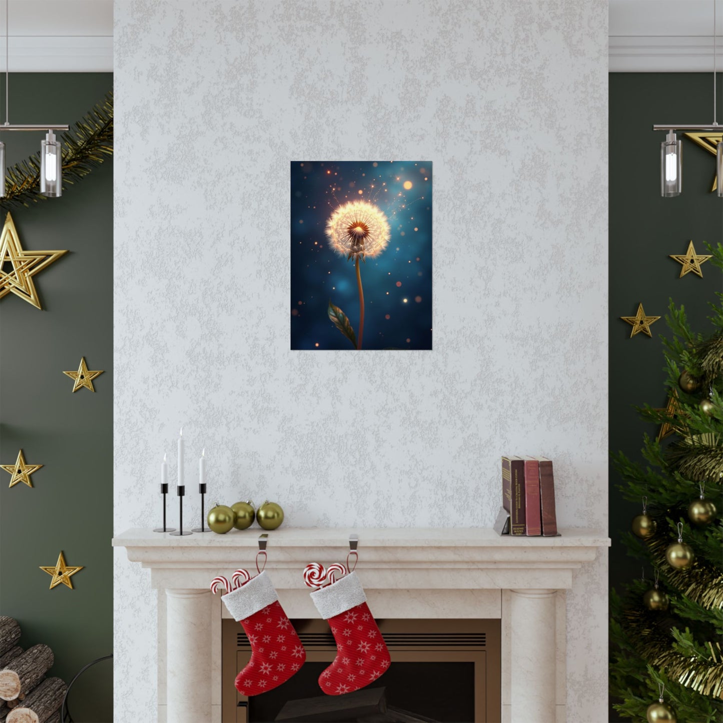 Digital download Dandelion Dream Matte Poster, Inspirational Wall Art, Home Decor, Nature Print, Gift for Her, Boho Wall Art