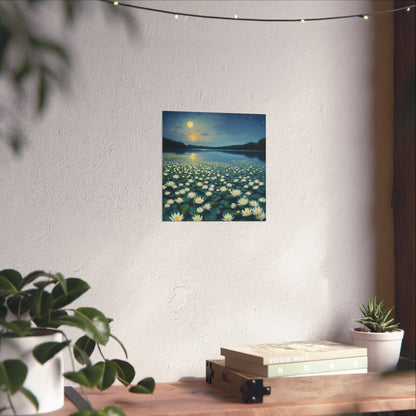 Póster de naturaleza serena, decoración del hogar, arte mural relajante, regalo para amantes de la naturaleza, decoración para espacios de meditación, impresiones de paisajes florales