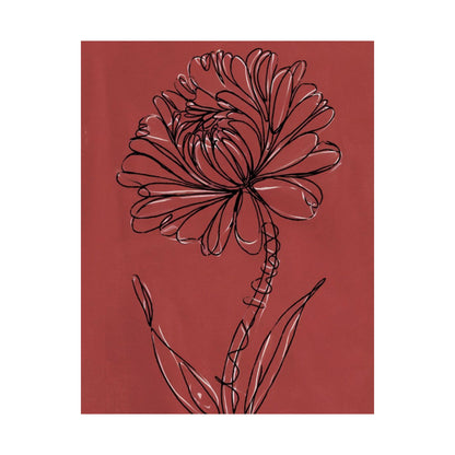 Vertical Poster - Artistic Floral Modern Wall Art Decor