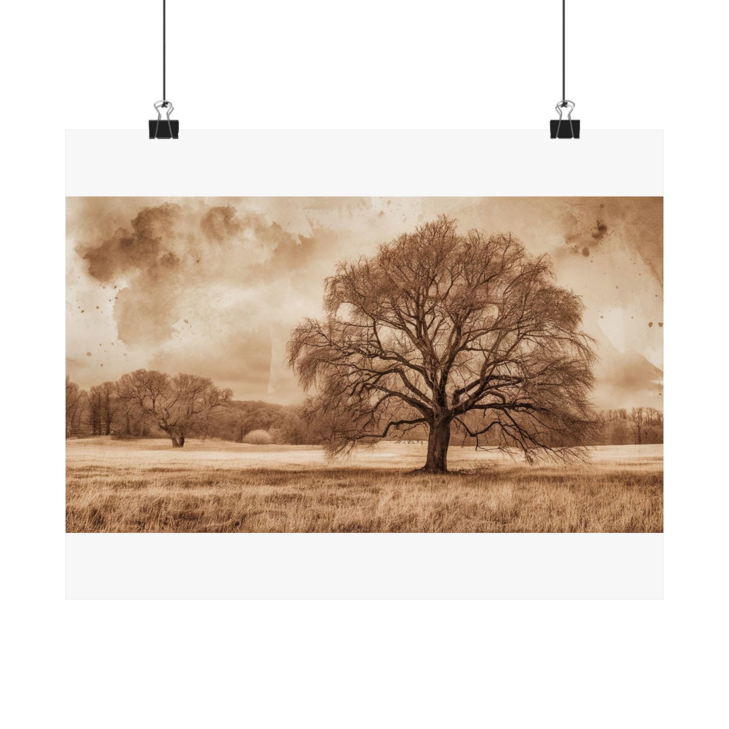 Digital download Rustic Nature Poster, Wall Decor, Earthy Aesthetic, Tree Art Print, Home Decoration, Nature Lover Gift