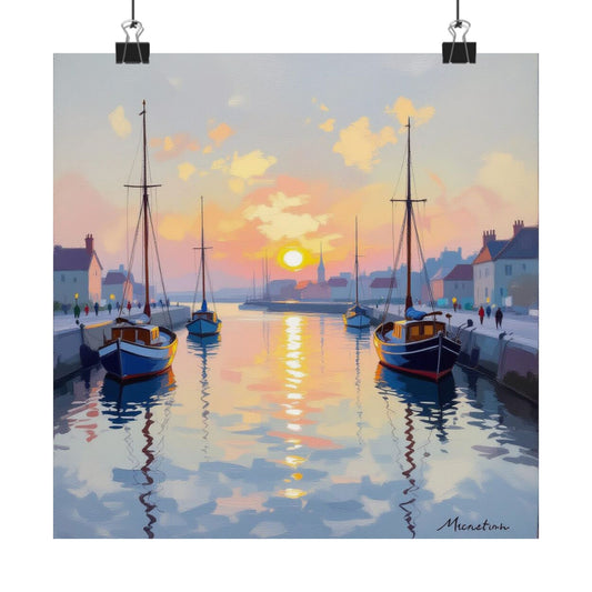 Digital download Watercolour Harbour Poster