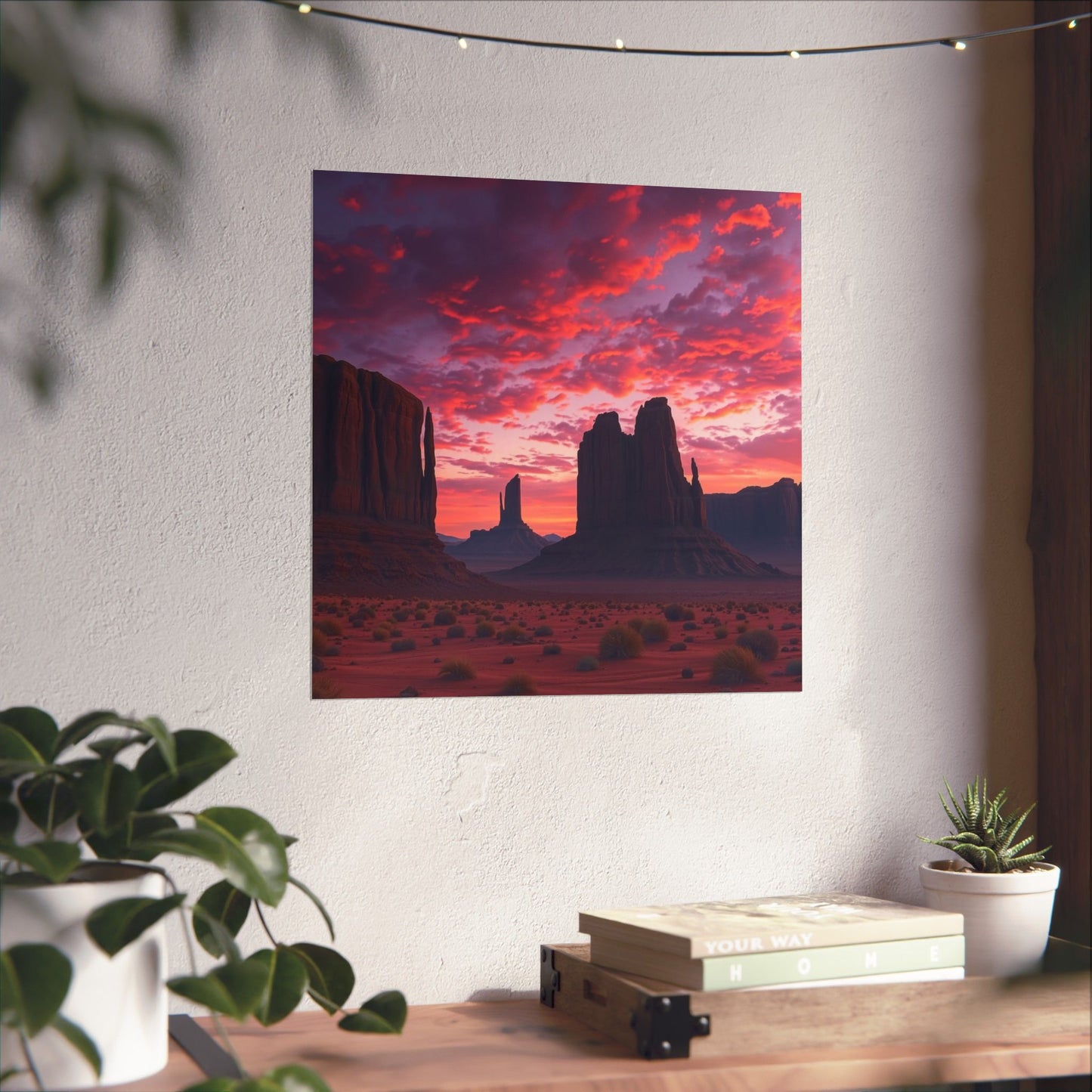 Digital download Sunset Desert Poster