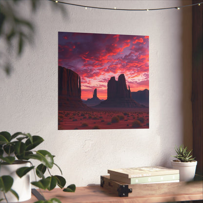 Digital download Sunset Desert Poster