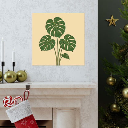 Digital download Poster Monstera Leaf Design
