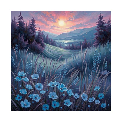 Impresión artística de paisaje sereno, póster mate, decoración de pared natural, estética floral para el hogar, regalo para amantes de la naturaleza