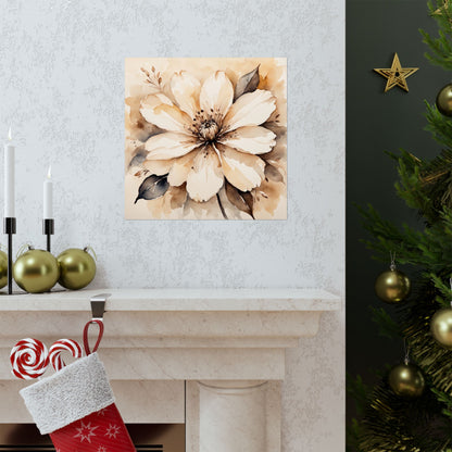 Descarga digital: Impresión de arte floral, decoración de pared mate, póster botánico moderno, arte estético para el hogar, arte de pared con flores, regalo para amantes de las flores.